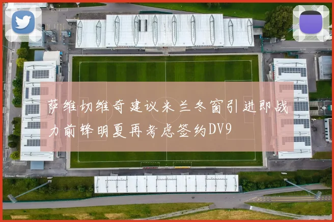 萨维切维奇建议米兰冬窗引进即战力前锋明夏再考虑签约DV9